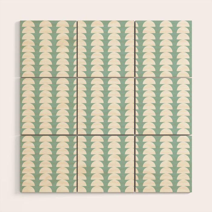 Maude Pattern - Teal Green Wood Wall Art Gallery Image 1