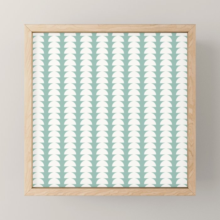 Maude Pattern - Teal Green Mini Art Print Gallery Image 1