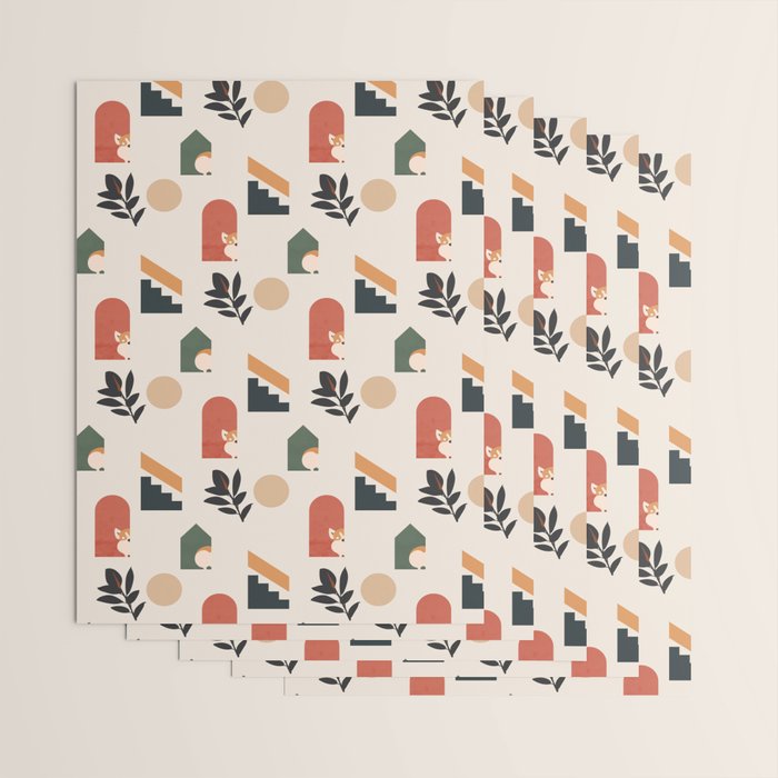 Hide and Seek Corgi Wrapping Paper Gallery Image 3
