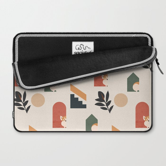 Hide and Seek Corgi Laptop Sleeve Gallery Image 2