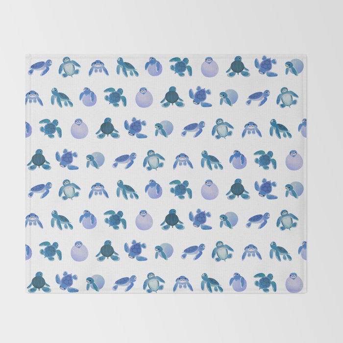 Baby sea turtles Throw Blanket Gallery Image 2