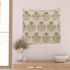 Marigold - faded terracotta and olive Wall Tapestry Gallery Image 2