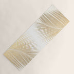 Palm leaf synchronicity - gold Yoga Mat Gallery Image 1