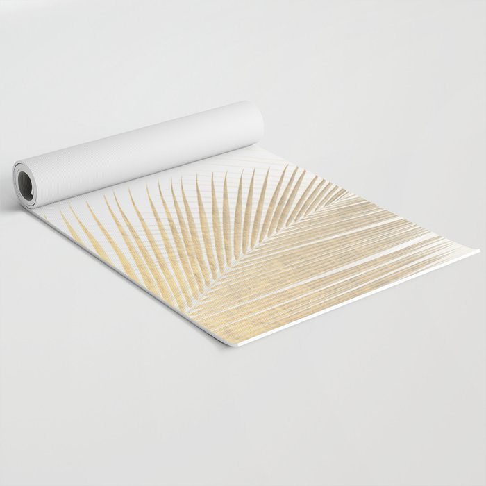 Palm leaf synchronicity - gold Yoga Mat Gallery Image 2