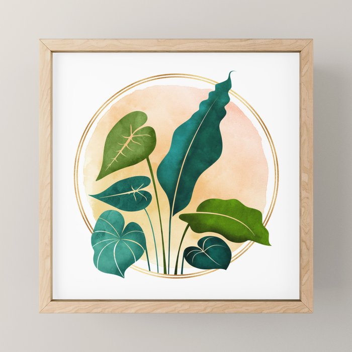 Opening Act Tropical Greenery Mini Art Print Gallery Image 1