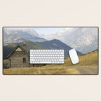 Montana Mountain Landscape Photography x Cabin Wall Art Desk Mat Gallery Image 1