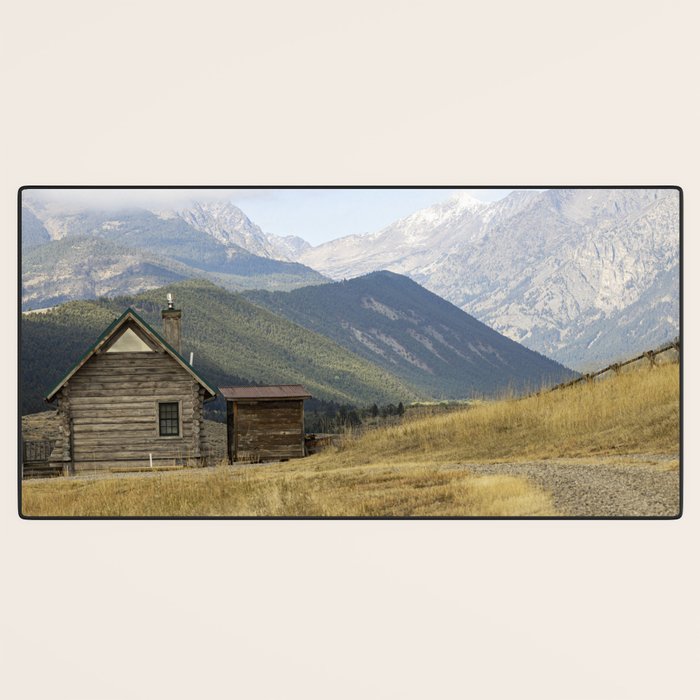 Montana Mountain Landscape Photography x Cabin Wall Art Desk Mat Gallery Image 3