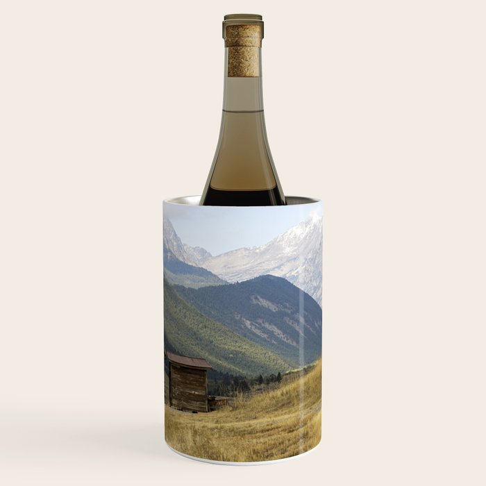 Montana Mountain Landscape Photography x Cabin Wall Art Wine Chiller Gallery Image 1