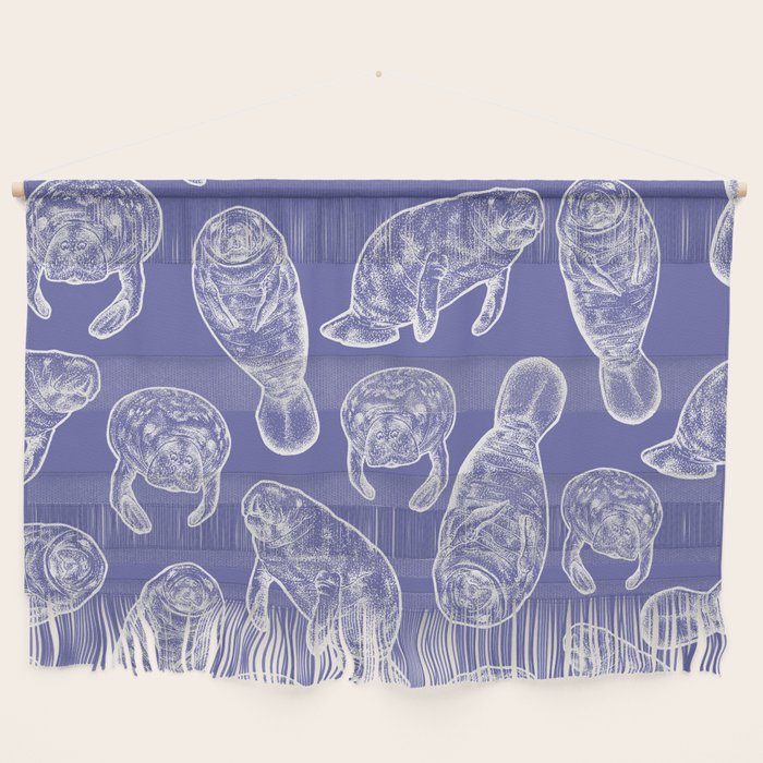 Veri Peri Periwinkle Manatees Wall Hanging Gallery Image 1