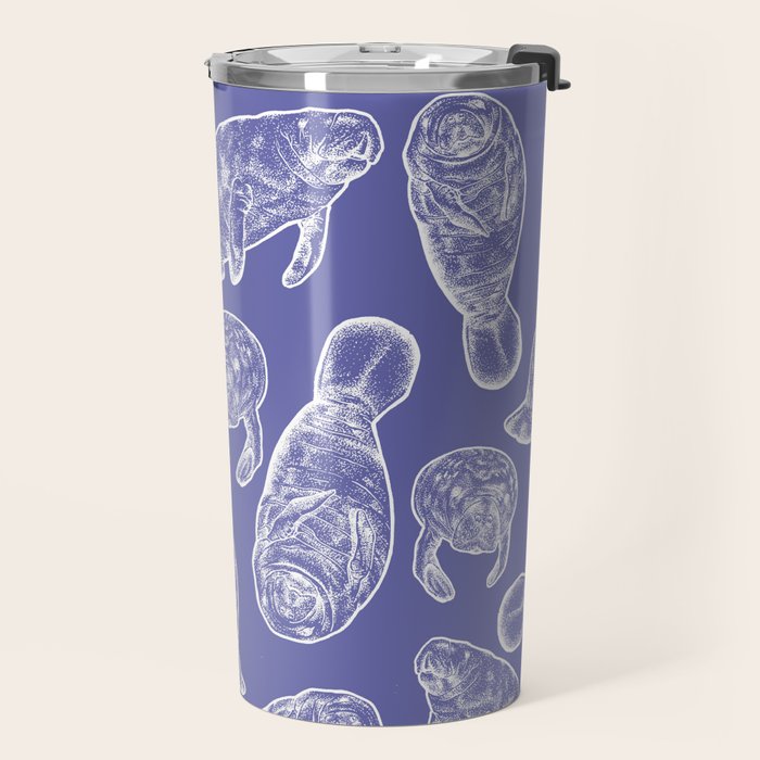 Veri Peri Periwinkle Manatees Travel Mug Gallery Image 2