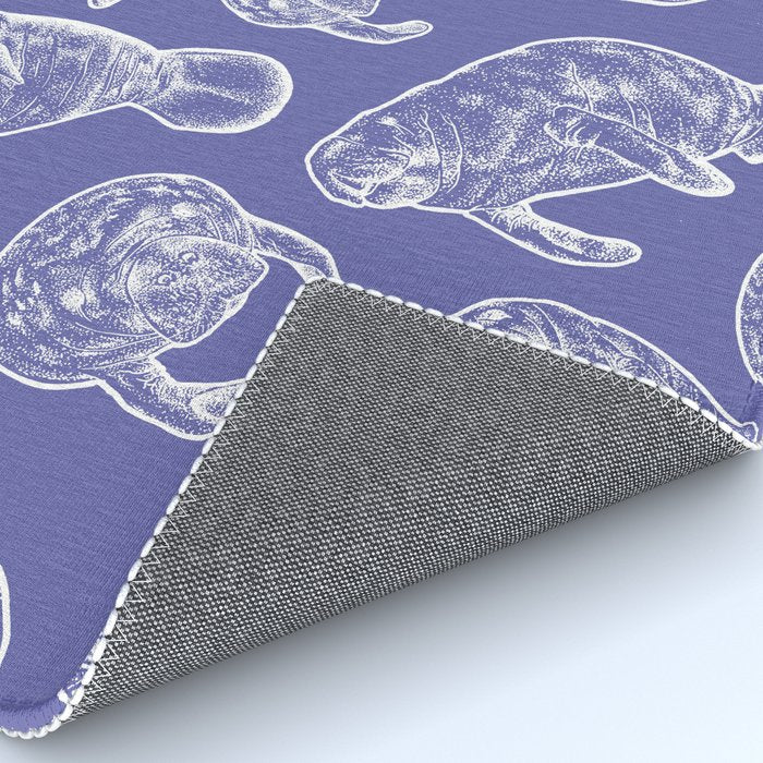 Veri Peri Periwinkle Manatees Rug Gallery Image 4