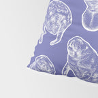 Veri Peri Periwinkle Manatees Pillow Sham Gallery Image 4