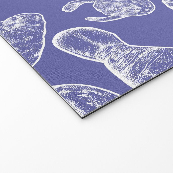 Veri Peri Periwinkle Manatees Welcome Mat Gallery Image 2