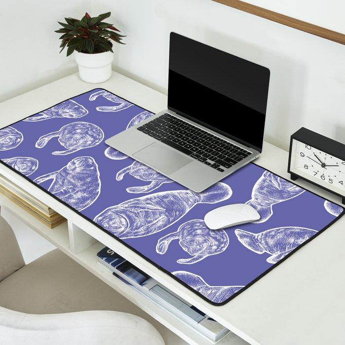Veri Peri Periwinkle Manatees Desk Mat Gallery Image 2