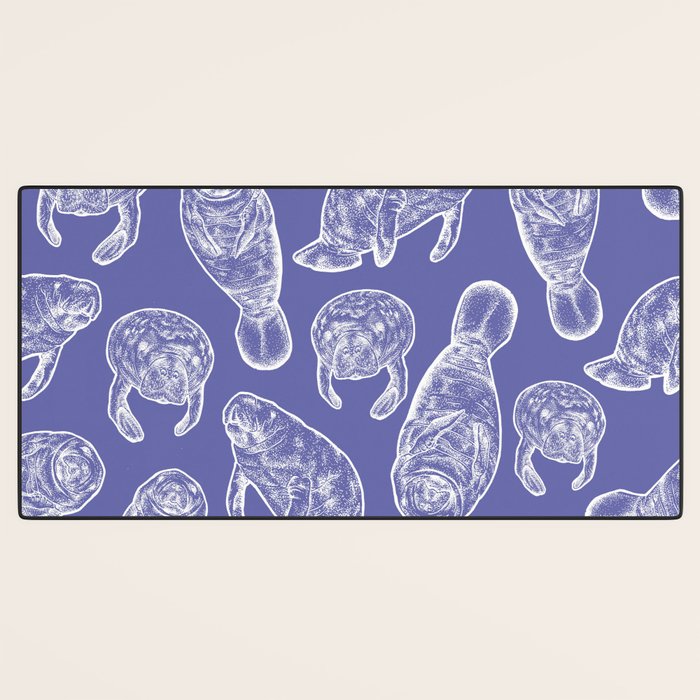 Veri Peri Periwinkle Manatees Desk Mat Gallery Image 3