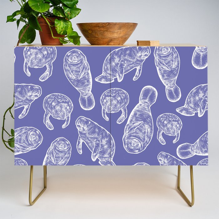 Veri Peri Periwinkle Manatees Credenza Gallery Image 1