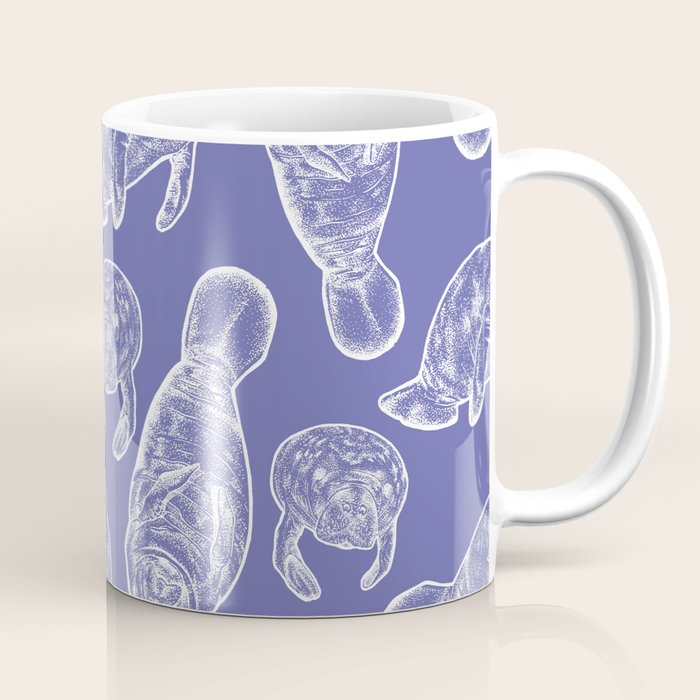 Veri Peri Periwinkle Manatees Coffee Mug Gallery Image 1