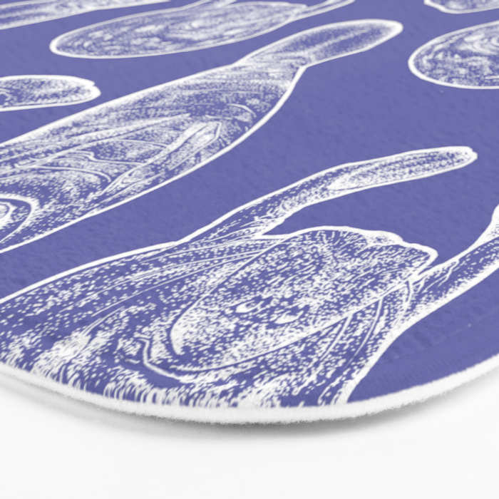 Veri Peri Periwinkle Manatees Bath Mat Gallery Image 3