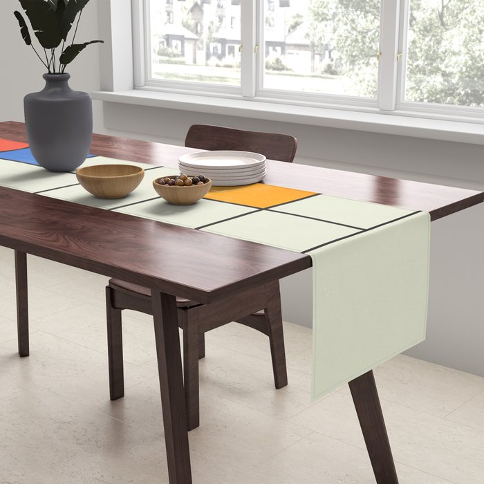 Bauhaus Blocks 02 Table Runner Gallery Image 2