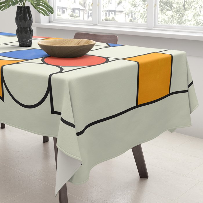 Bauhaus Blocks 02 Tablecloth Gallery Image 3