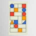 Bauhaus Blocks 02 Tablecloth Gallery Image 2