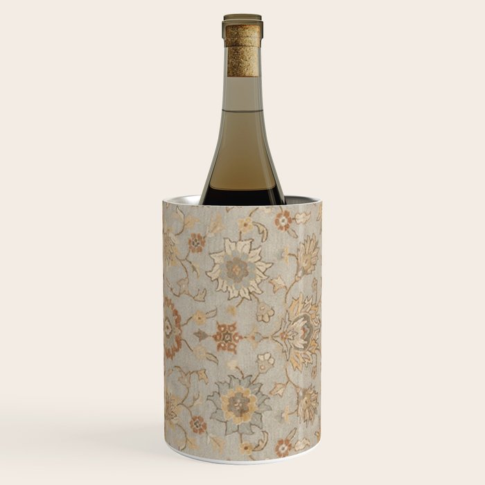 Antique Persian Floral Medallion Vector Painting Wine Chiller Gallery Image 2