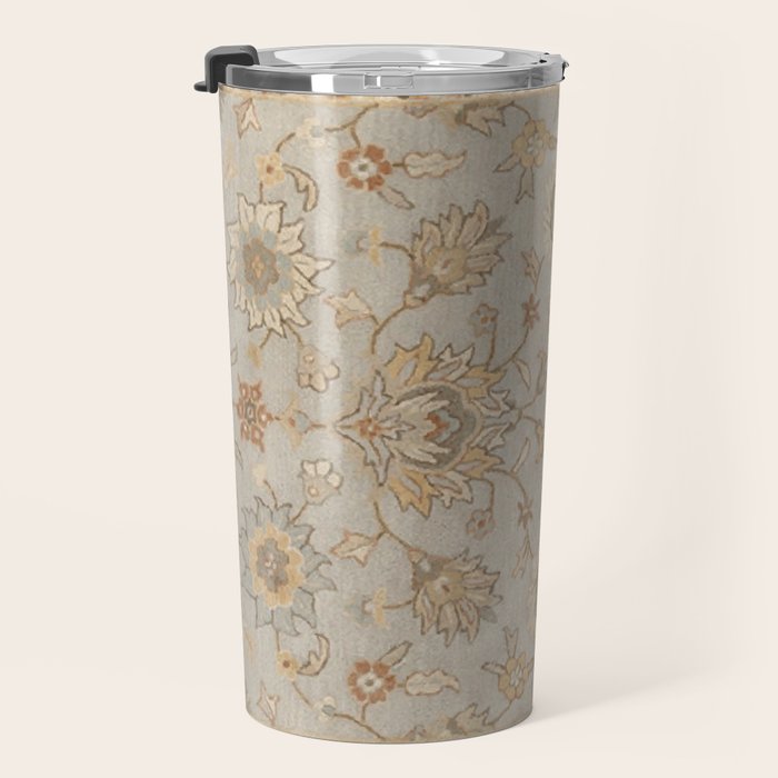 Antique Persian Floral Medallion Vector Painting Travel Mug Gallery Image 3