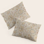 Antique Persian Floral Medallion Vector Painting Pillow Sham Gallery Image 3