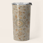 Antique Persian Floral Medallion Vector Painting Travel Mug Gallery Image 2