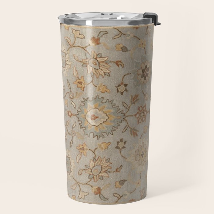 Antique Persian Floral Medallion Vector Painting Travel Mug Gallery Image 2
