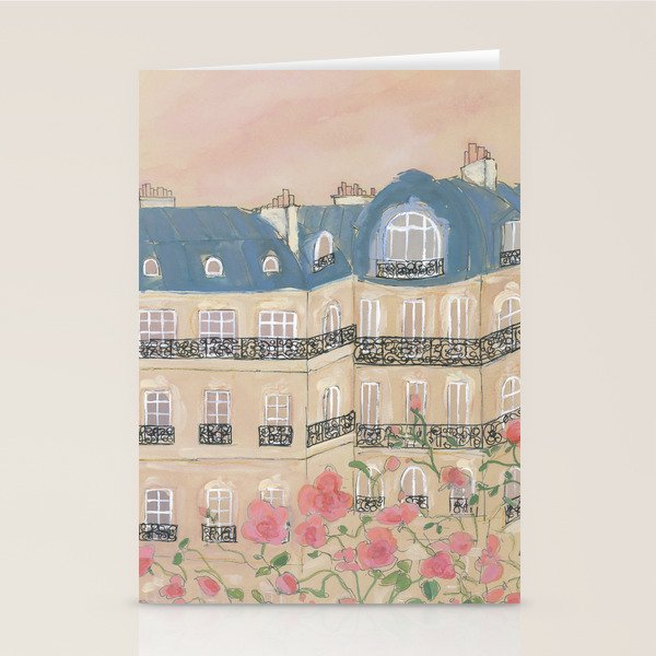 Sunset Over Paris Stationery Card Gallery Image 2