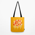 Florals Looking Up - Yellow Tote Bag Gallery Image 2