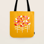 Florals Looking Up - Yellow Tote Bag Gallery Image 1