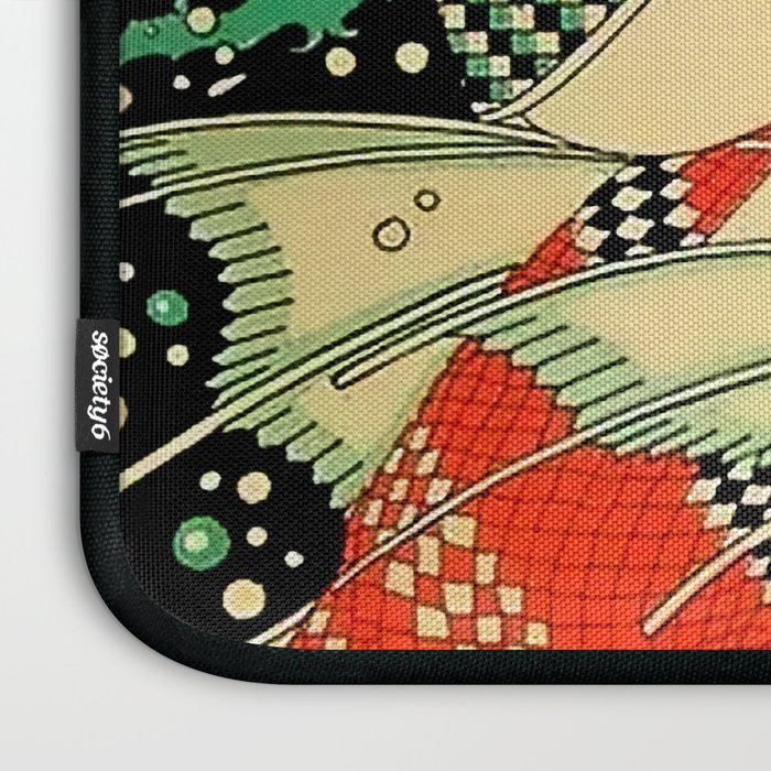 âWaterâ Art Deco By J Carlos Laptop Sleeve Gallery Image 3
