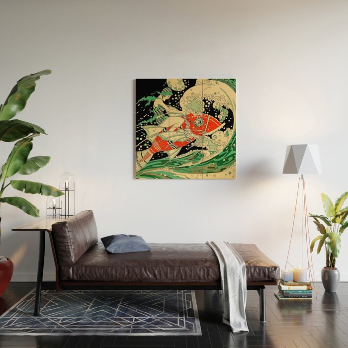 âWaterâ Art Deco By J Carlos Wood Wall Art Gallery Image 2