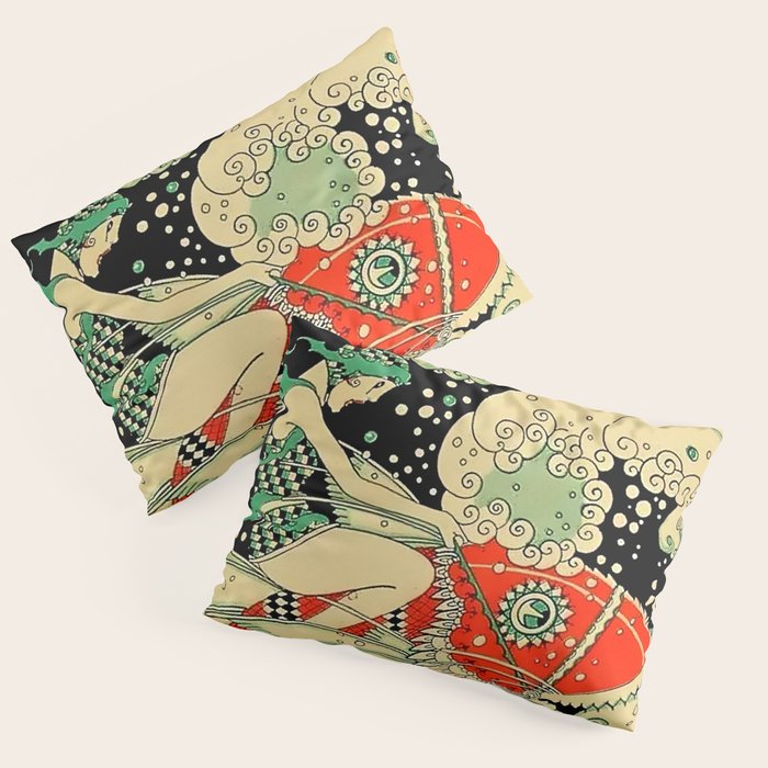 âWaterâ Art Deco By J Carlos Pillow Sham Gallery Image 3