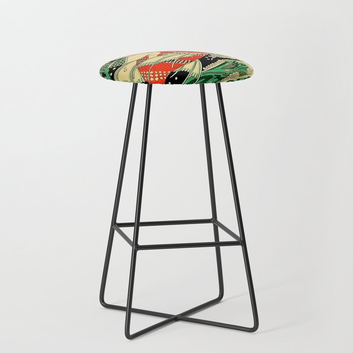 âWaterâ Art Deco By J Carlos Stool Gallery Image 1