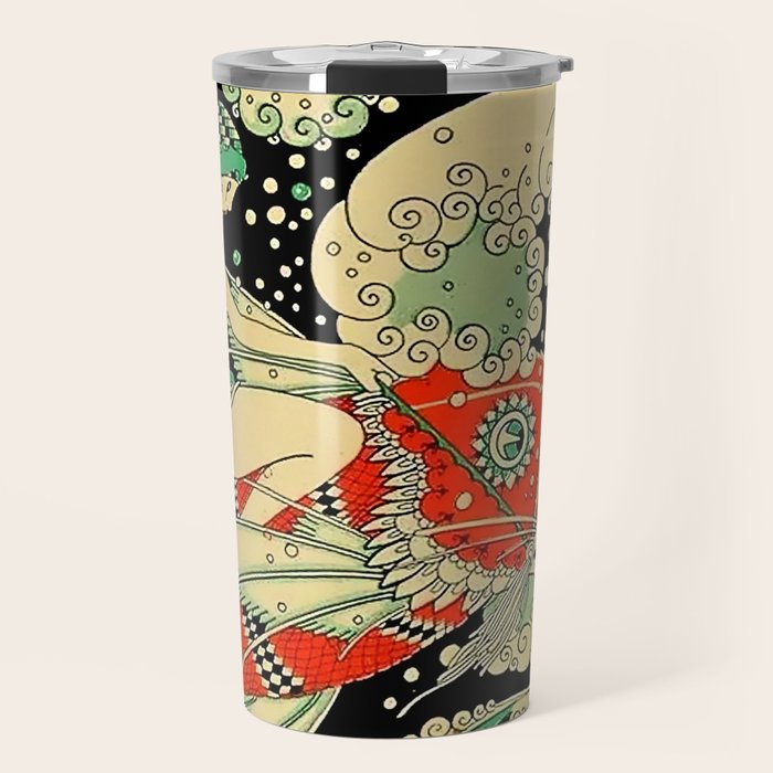 âWaterâ Art Deco By J Carlos Travel Mug Gallery Image 1