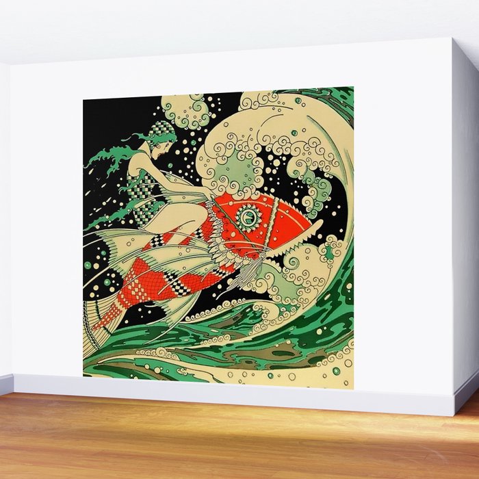 âWaterâ Art Deco By J Carlos Wall Mural Gallery Image 2
