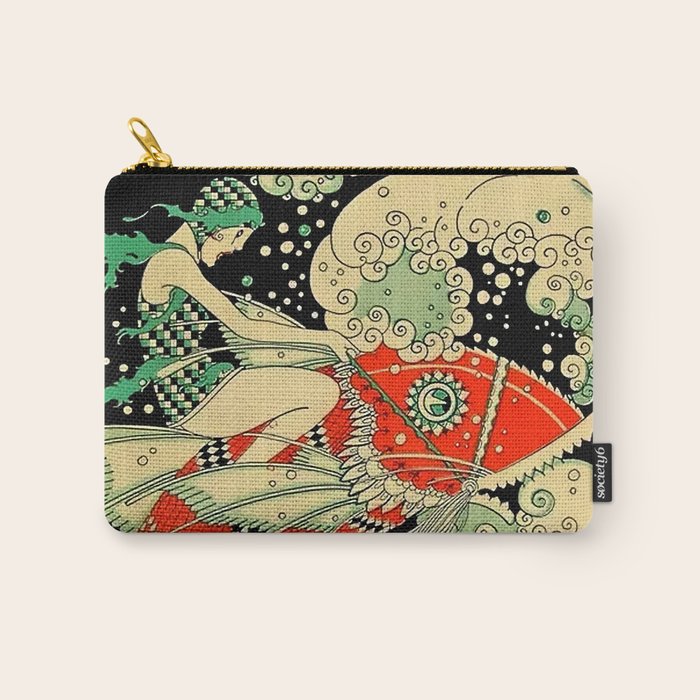 âWaterâ Art Deco By J Carlos Carry All Pouch Gallery Image 1
