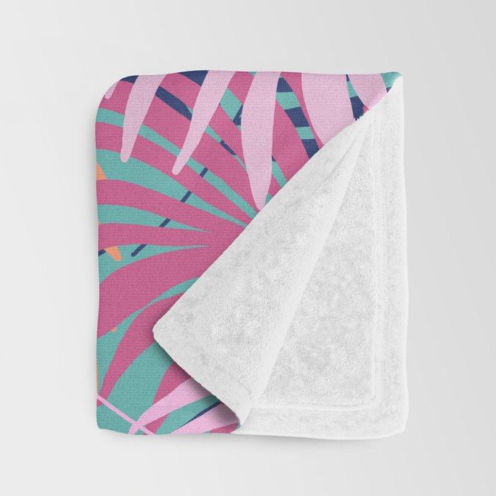Tropical Forest - sunset Throw Blanket Gallery Image 3