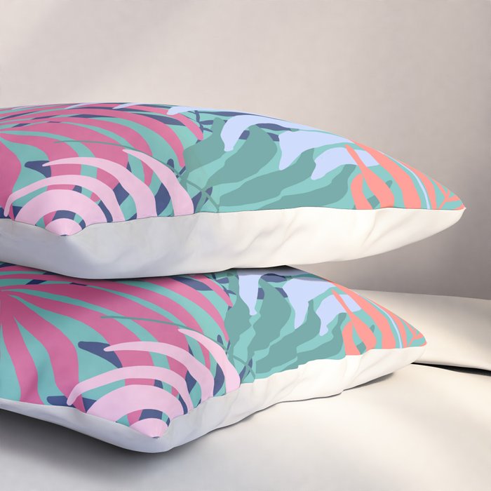 Tropical Forest - sunset Pillow Sham Gallery Image 3