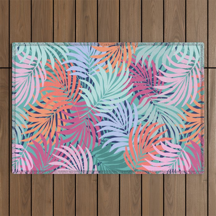 Tropical Forest - sunset Outdoor Rug Gallery Image 1