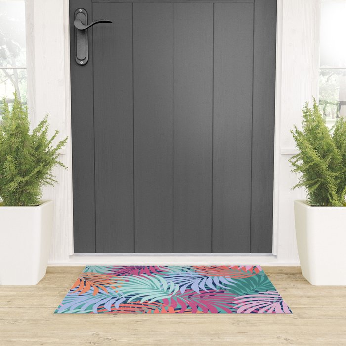 Tropical Forest - sunset Welcome Mat Gallery Image 3