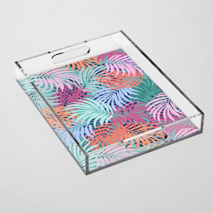 Tropical Forest - sunset Acrylic Tray Gallery Image 1