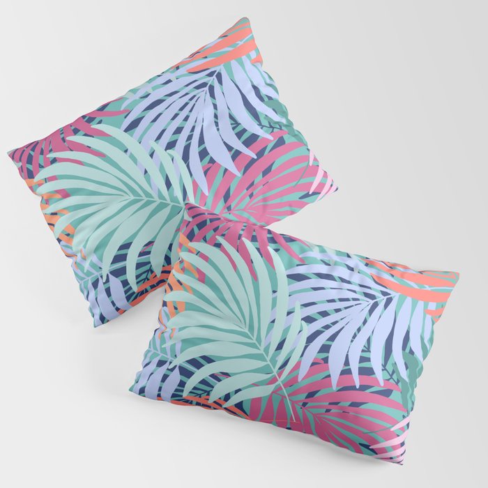 Tropical Forest - sunset Pillow Sham Gallery Image 1