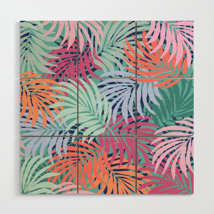Tropical Forest - sunset Wood Wall Art Gallery Image 1