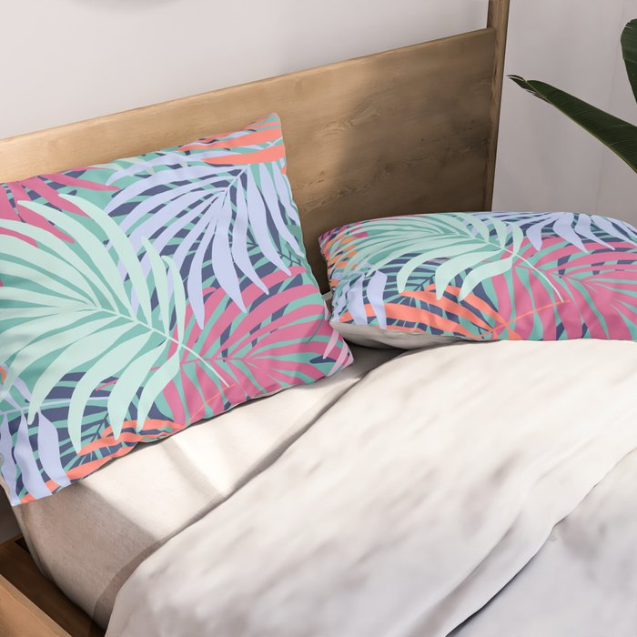 Tropical Forest - sunset Pillow Sham Gallery Image 2