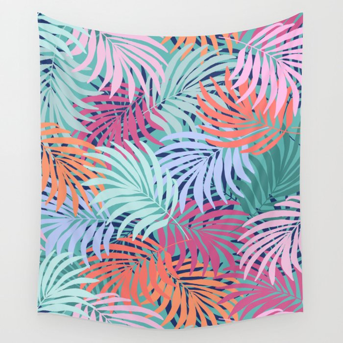 Tropical Forest - sunset Wall Tapestry Gallery Image 1