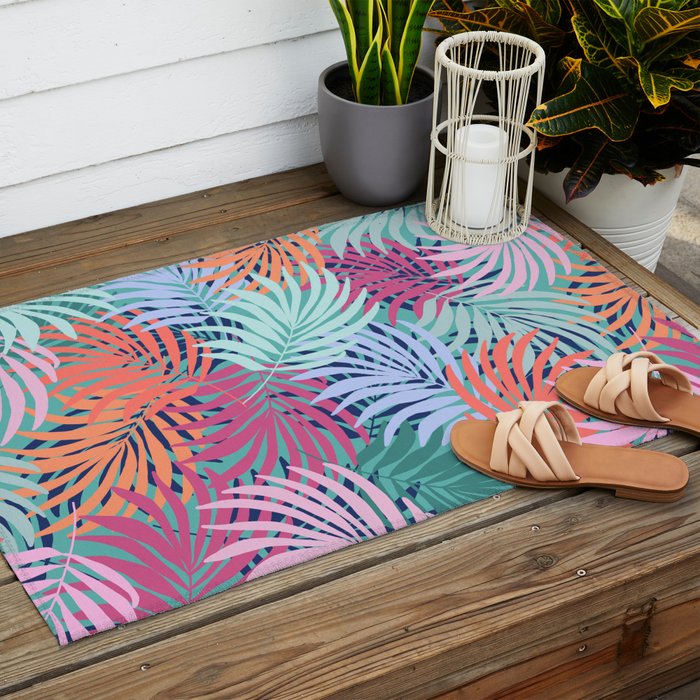 Tropical Forest - sunset Outdoor Rug Gallery Image 2